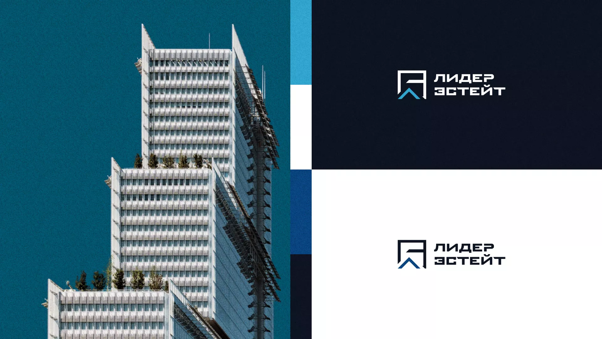 Разработка логотипа агентства недвижимости «Лидер Эстейт» в Клине