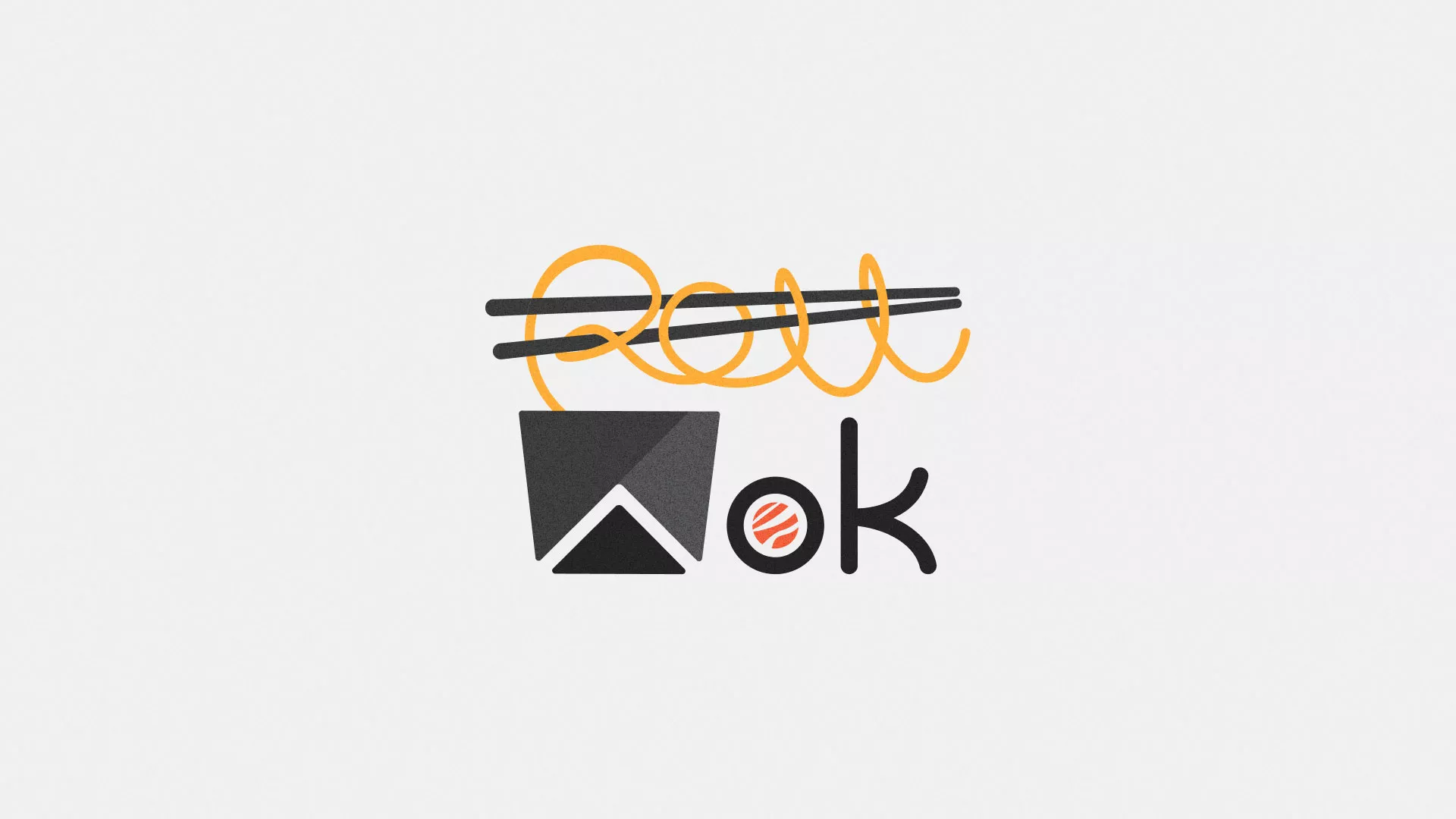 Разработка логотипа в Клине для суши-бара «Roll Wok Club» Разработка логотипа в Клине для суши-бара «Roll Wok Club»